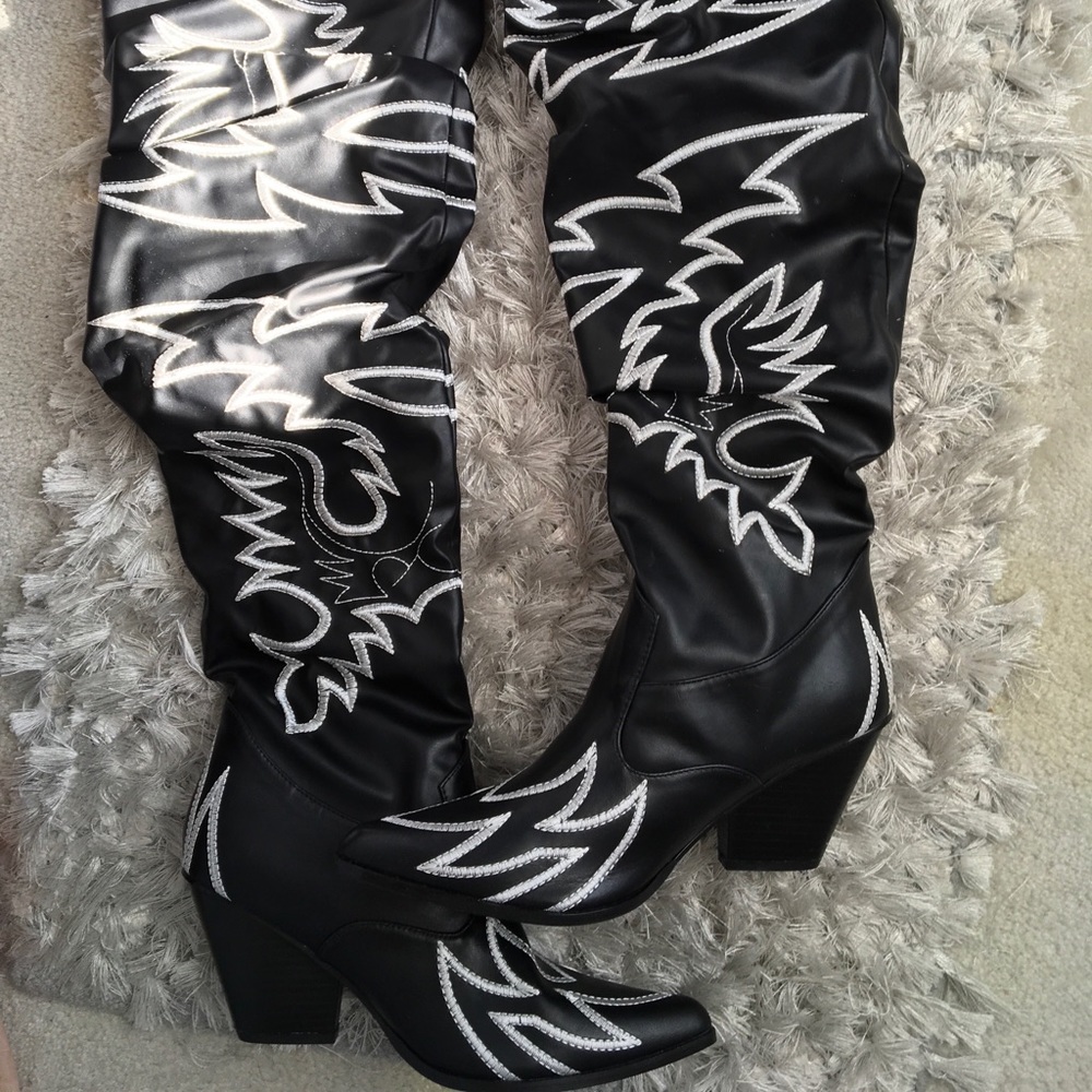 Cowboy Thigh High Boots